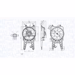 Ventilateur, refroidissement moteur MAGNETI MARELLI 069422818010