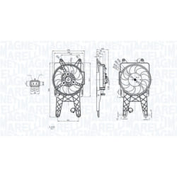 Ventilateur, refroidissement moteur MAGNETI MARELLI 069422818010