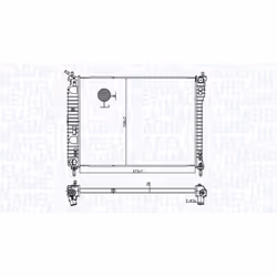 Radiateur moteur MAGNETI MARELLI 350213179800