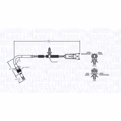Palpeur, température des gaz MAGNETI MARELLI 172000107010
