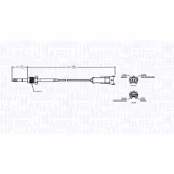 Palpeur, température des gaz MAGNETI MARELLI 172000177010