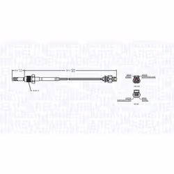 Palpeur, température des gaz MAGNETI MARELLI 172000169010