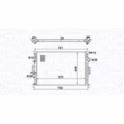 Radiateur, refroidissement moteur MAGNETI MARELLI 350213157700 - Vue supplémentaire 4