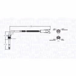 Palpeur, température des gaz MAGNETI MARELLI 172000239010