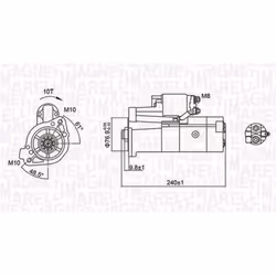 Démarreur MAGNETI MARELLI 063721221010 - Vue supplémentaire 4