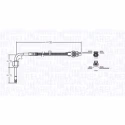 Palpeur, température des gaz MAGNETI MARELLI 172000179010
