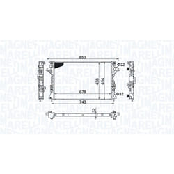 Radiateur moteur MAGNETI MARELLI 350213152200