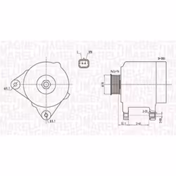 Alternateur MAGNETI MARELLI 063731824010