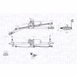 Tringlerie d'essuie-glace MAGNETI MARELLI 064012005011