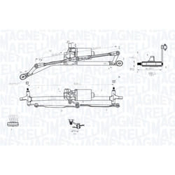 Tringlerie d'essuie-glace MAGNETI MARELLI 064012005011