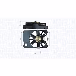 Ventilateur, refroidissement moteur MAGNETI MARELLI 069422800010