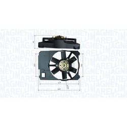Ventilateur, refroidissement moteur MAGNETI MARELLI 069422800010
