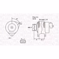 Alternateur MAGNETI MARELLI 063731317010