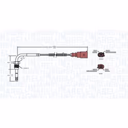 Palpeur, température des gaz MAGNETI MARELLI 172000081010