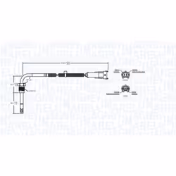 Palpeur, température des gaz MAGNETI MARELLI 172000245010