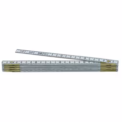 DOUBLE METRE PLIANT 10 BRINS - ALU Le mètre pliant à 10 brins en duraluminium est un outil essentiel pour les professionnels ...