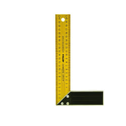 Metrica - Equerre menuis.lame jaune 29245