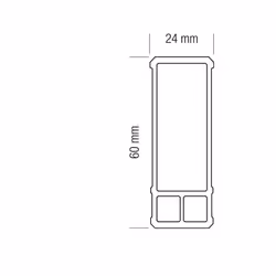 Niveau Flash XL METRICA avec poignées - 33 - Avec poignée Épaisseur majorée, poids 0,9 kg/m, section avec barre de renforceme ...