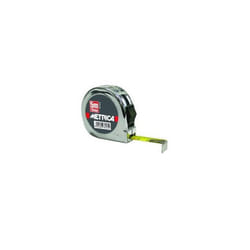 Mètre à ruban de poche chromé 5 m x 25 mm 8196 Metrica