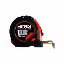 Mètre ruban 3 stop édition 2023 8Mx25MM - METRICA - 38648NH - Convient pour entreprise, bureau, magasin, supermarché, magasin ...