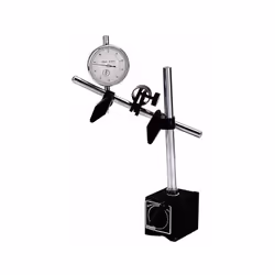 3 bras. Réglage fin. Base prismatique magnétique avec interrupteur à levier. Hauteur maxi. : 230 mm Force d’attraction : 60 k ...