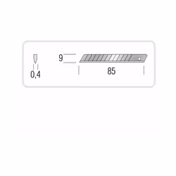 Le paquet de 10 lames de rechange pour cutter 9 mm Metrica est l'accessoire indispensable pour tout professionnel du bâtiment ...