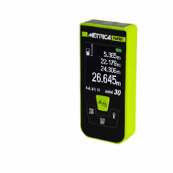 Mini Flash METRICA 30 30m - 61110 - Affichage rétroéclairé sur 4 lignes Écran haute visibilité Fonction de mesure continue av ...