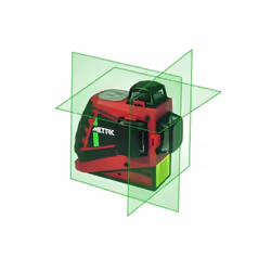 Le Laser 3D 3x360° Vert Junior de METRICA est l'outil parfait pour tous vos travaux d'intérieur et d'extérieur. Projette troi ...