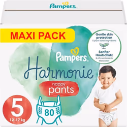 PAMPERS PANTS TAILLE 5 HARMONIE COUCHES-CULOTTES 80 COUCHES (12-17 kg)
