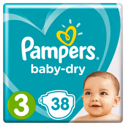 Pampers Active Baby-Dry 81657555 couche jetable Garçon/Fille 3 38 pièce(s)