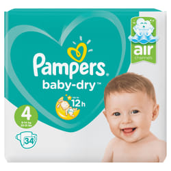 Pampers 81662809 couche jetable Garçon/Fille 4 34 pièce(s)
