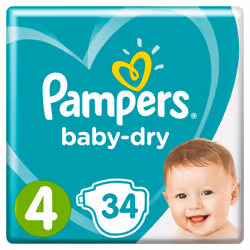 Pampers 81662809 couche jetable Garçon/Fille 4 34 pièce(s)