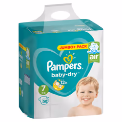 Pampers Baby-Dry 81683760 couche jetable Garçon/Fille 7 58 pièce(s)