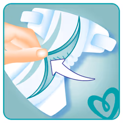 Pampers Baby-Dry 81683760 couche jetable Garçon/Fille 7 58 pièce(s) - Vue supplémentaire 8