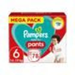 PAMPERS PANTS TAILLE 6 BABY-DRY COUCHES-CULOTTES 78 COUCHES