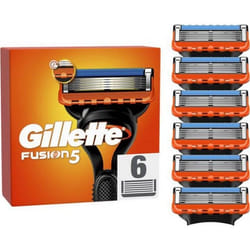Lames de rasoir - GILLETTE - FUSION 5 - Pack de 6 - Anti-friction - Ergonomique