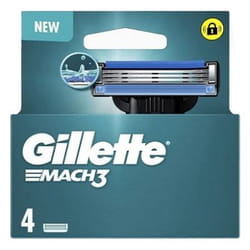 Gillette Mach3 Lames de Rasoir 4 Lames