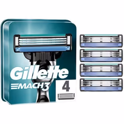 Recharges lames de rasoir Mach3 x4 Gillette pour Homme