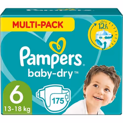 PAMPERS BABY-DRY TAILLE 6 175 COUCHES (13-18 KG)