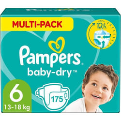 PAMPERS BABY-DRY TAILLE 6 175 COUCHES (13-18 KG)