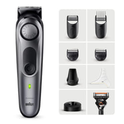 Braun BeardTrimmer 7 BT7420 tondeuse à barbe Batterie 40 2 cm Argent
