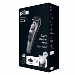 Braun BeardTrimmer 7 BT7420 tondeuse à barbe Batterie 40 2 cm Argent
