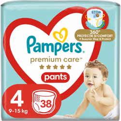 Ne craignez plus la catastrophe ! La couche-culotte Pampers Premium Care Pants Maxi Size 4 est dotée d’un cœur ...