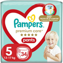 Pampers Premium Care Pants Junior Size 5 12-17 kg 34 pcs