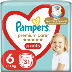 Gardez votre bébé au sec même s’il est constamment en mouvement. Les couches-culottes Pampers Premium Care Pants&nbsp;Extra L ...