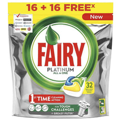 Fairy Tablettes pour Lave-vaisselle Platinum All in One