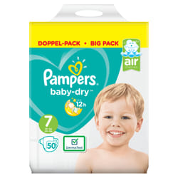 Pampers Active Baby-Dry 81679100 couche jetable Garçon/Fille 7 50 pièce(s)