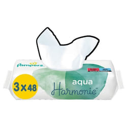 Pampers Lingettes Harmonie Aqua Lot de 3 x 48 unités