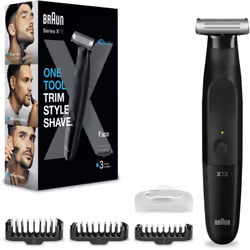 Braun XT3100, Lavable, Batterie, Noir