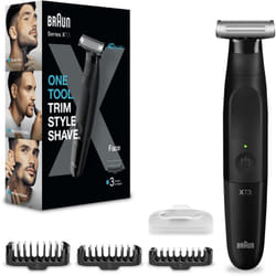 Braun XT3100 tondeuse à barbe Batterie 3 mm Mouillé & sec Noir